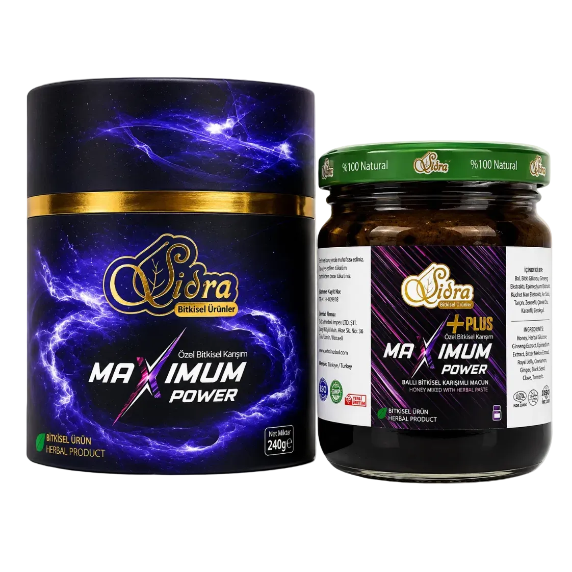 Sidra Maximum Power Plus Big Jar (240g)
