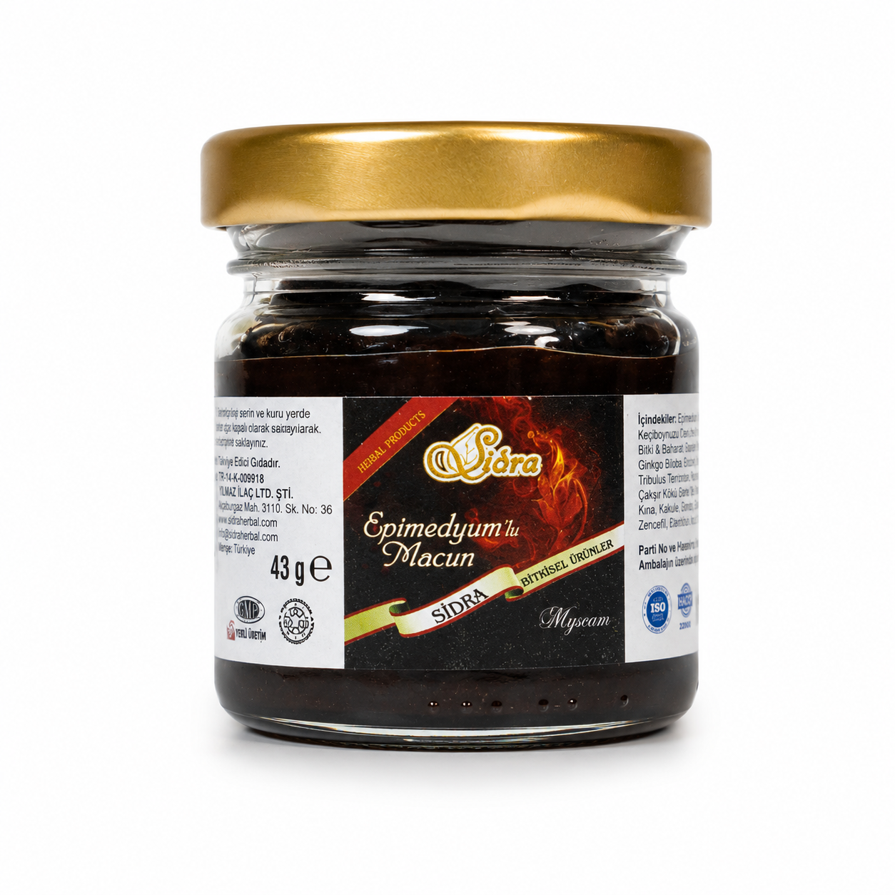 Sidra Epimedyumlu Macun Small Jar (Red) 43g