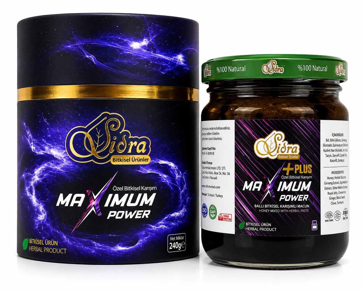 Sidra Maximum Power Plus Big Jar (240g)