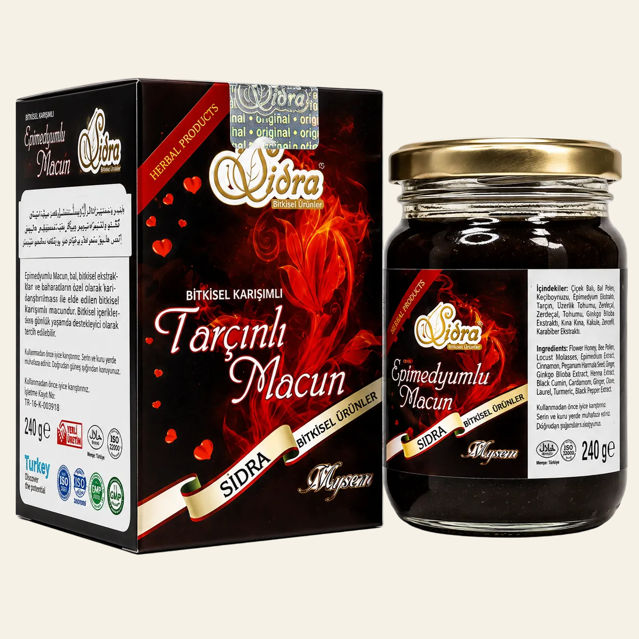 Sidra Epimedyumlu Macun Big Jar (Red) 240g