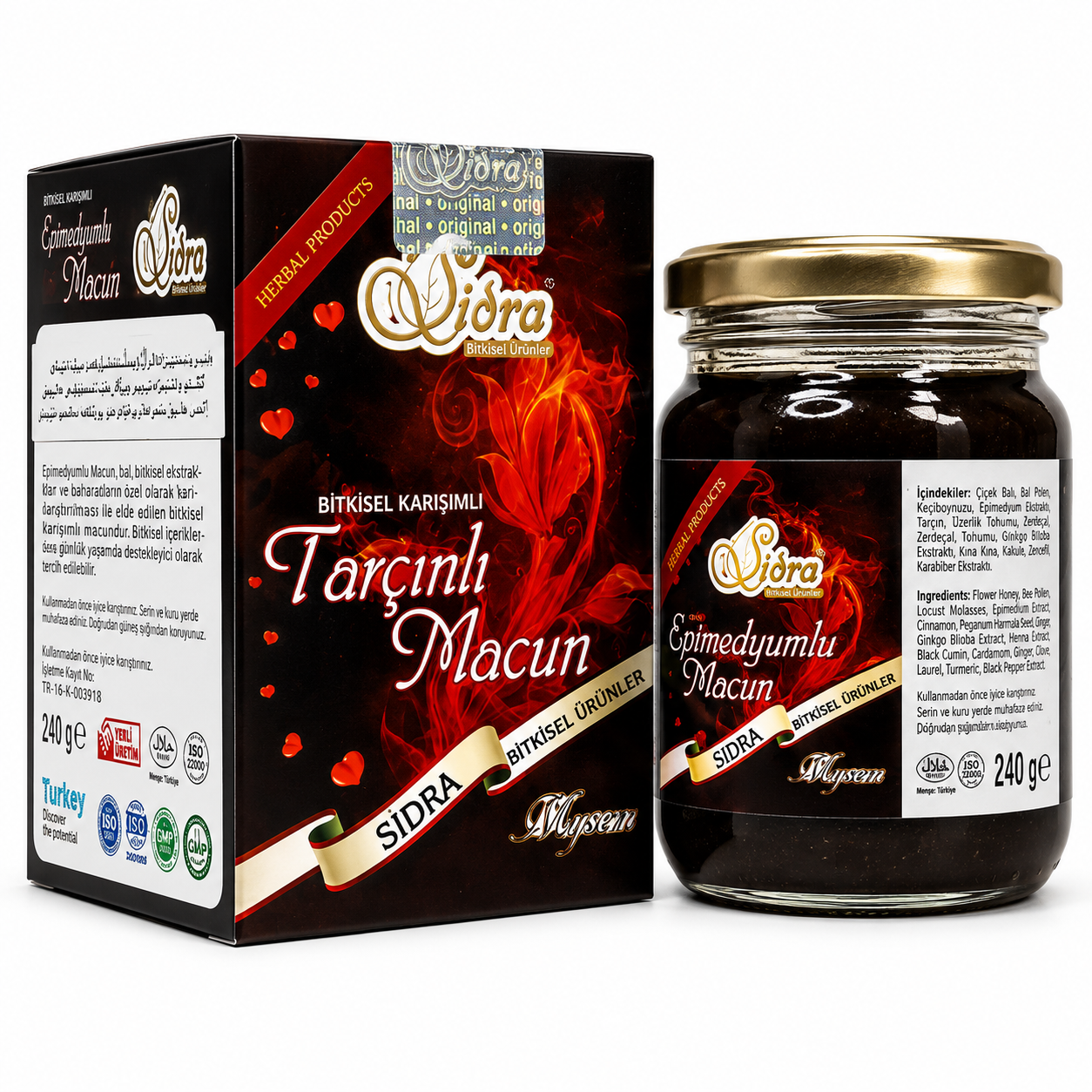 Sidra Epimedyumlu Macun Big Jar (Red) 240g