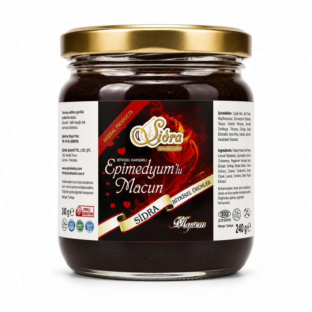 Sidra Epimedyumlu Macun Big Jar (Red) 240g
