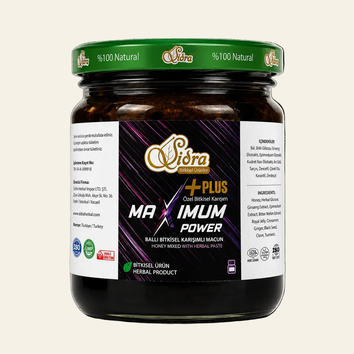 Sidra Maximum Power Plus Big Jar (240g)